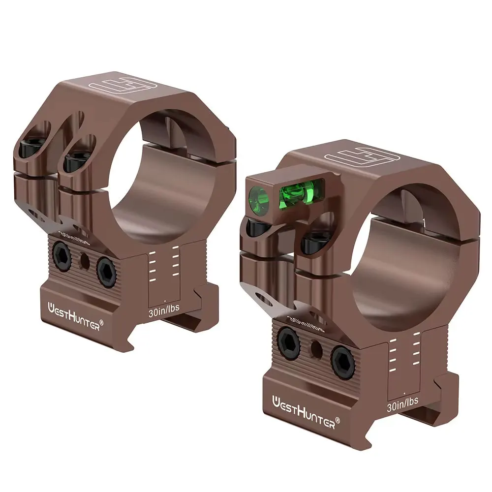 WestHunter Optics MOA und höhenverstellbare Picatinny-Halterungen, 1'' 30 mm oder 34 mm Rohrverstellung, Höhenverstellung, Jagdfernrohrringe – Detail 5