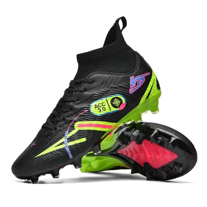 2025 New Football Boots Men High Top Soccer Shoes Ultralight FG/TF Soccer Cleats Boy Professional Grass Training Football Boots