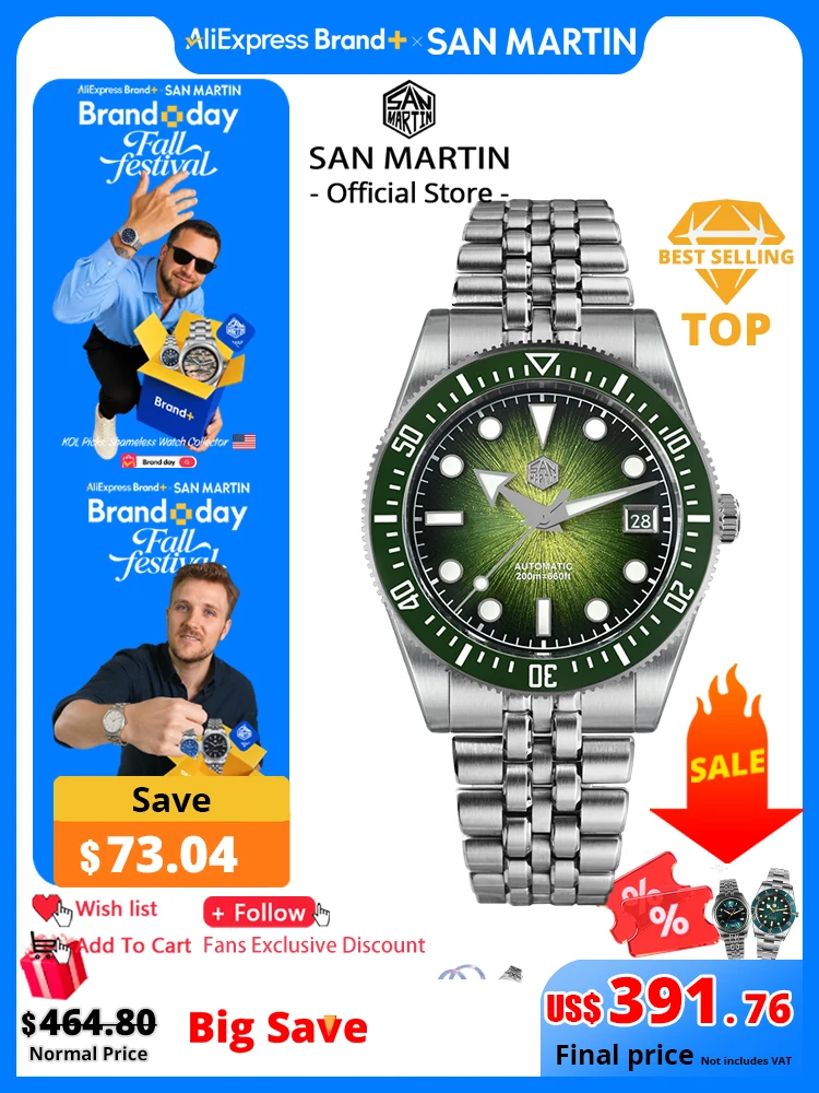 Cloisonne Enamel Dial - San Martin 37.5Mm 40Mm Jam Tangan