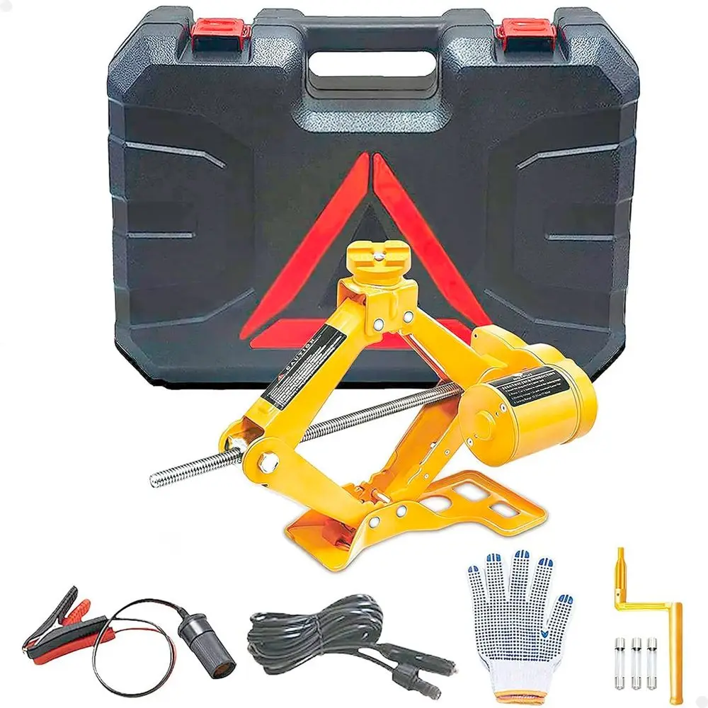 Electric Monkey 2 Tons 12V Scissor Type with Car Tire Exchange Case