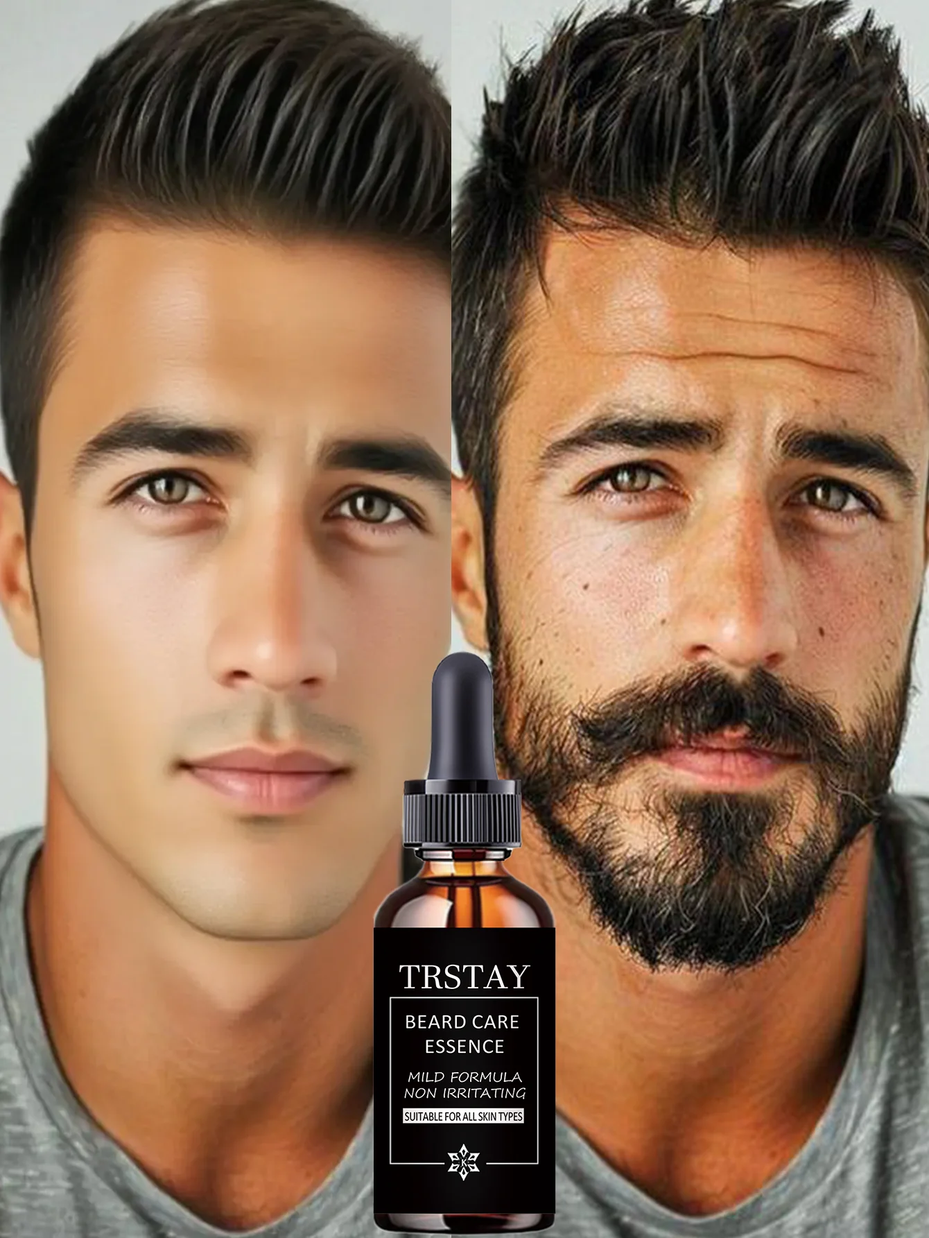 Premium Beard Essential Oil for Men Nourishing and Smoothing Formula Treats Tangled Messy Hair Promotes Healthy Growth and Shine