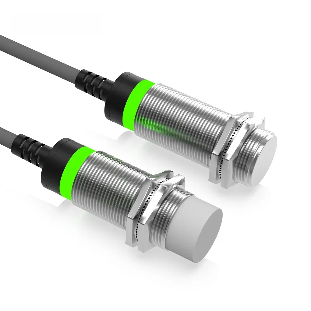 GTRIC Indukcyjne czujniki zbliżeniowe dalekiego zasięgu M18 NPN PNP 10-30 V DC Zakres wykrywania 8 mm 16 mm Bezdotykowy przełącznik bezdotykowy — zdjęcie produktu 7