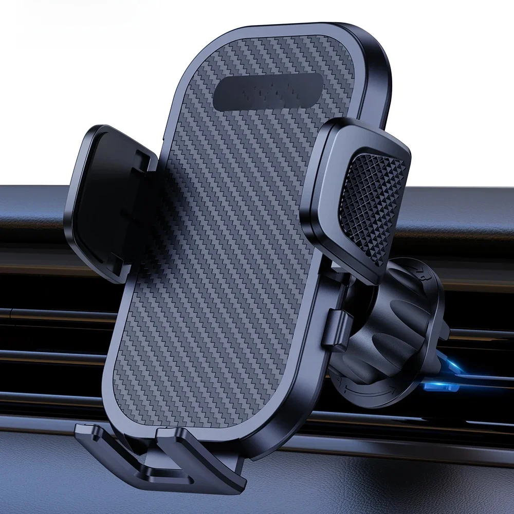 TOPK support de téléphone de voiture support de téléphone portable pour grille d'aération pour voiture mains libres berceau à pince facile dans le véhicule adapté à tous les téléphones de 4 "à 7