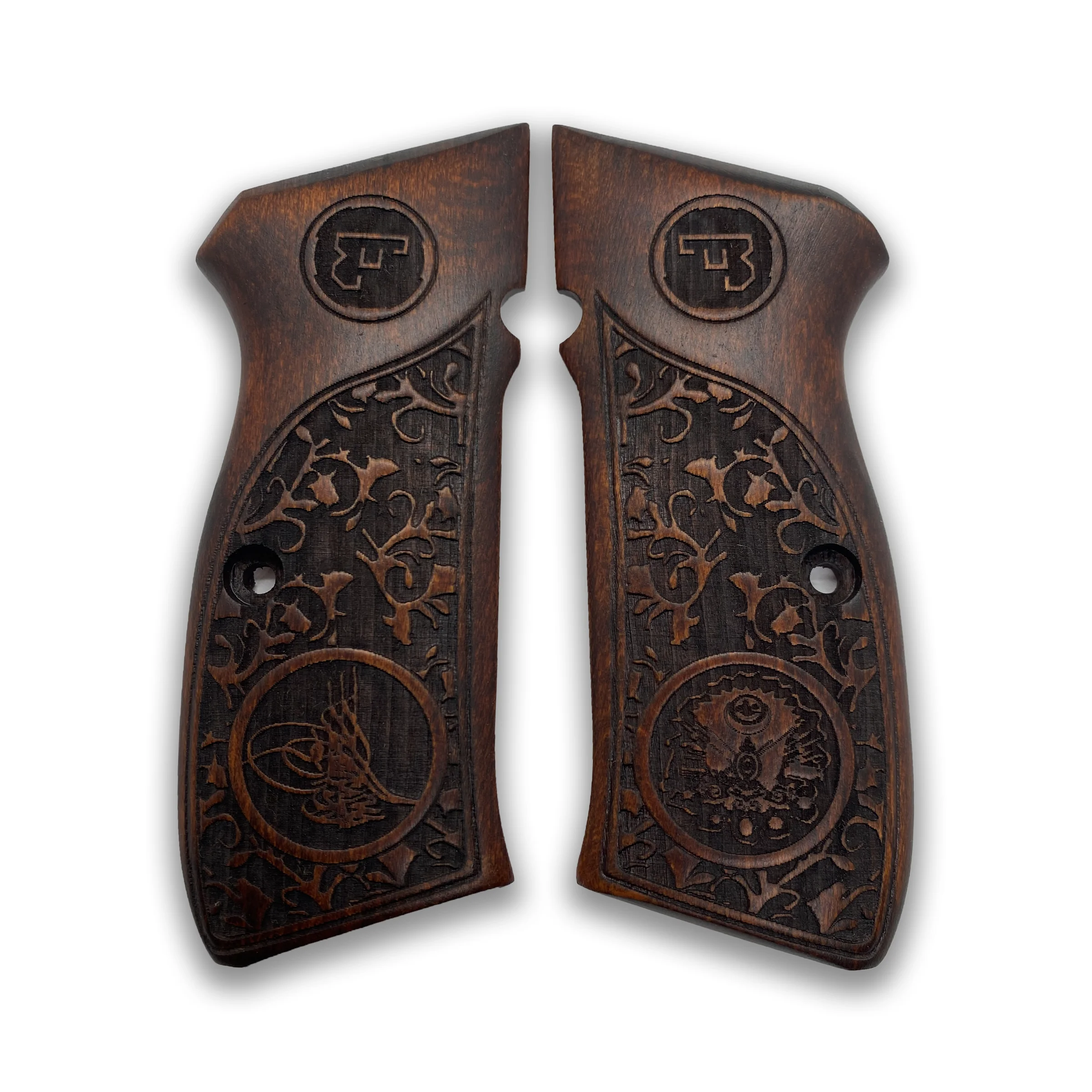 CZ-75 custom laser cut walnut wood clutch gun accessory hunting gun gun handles