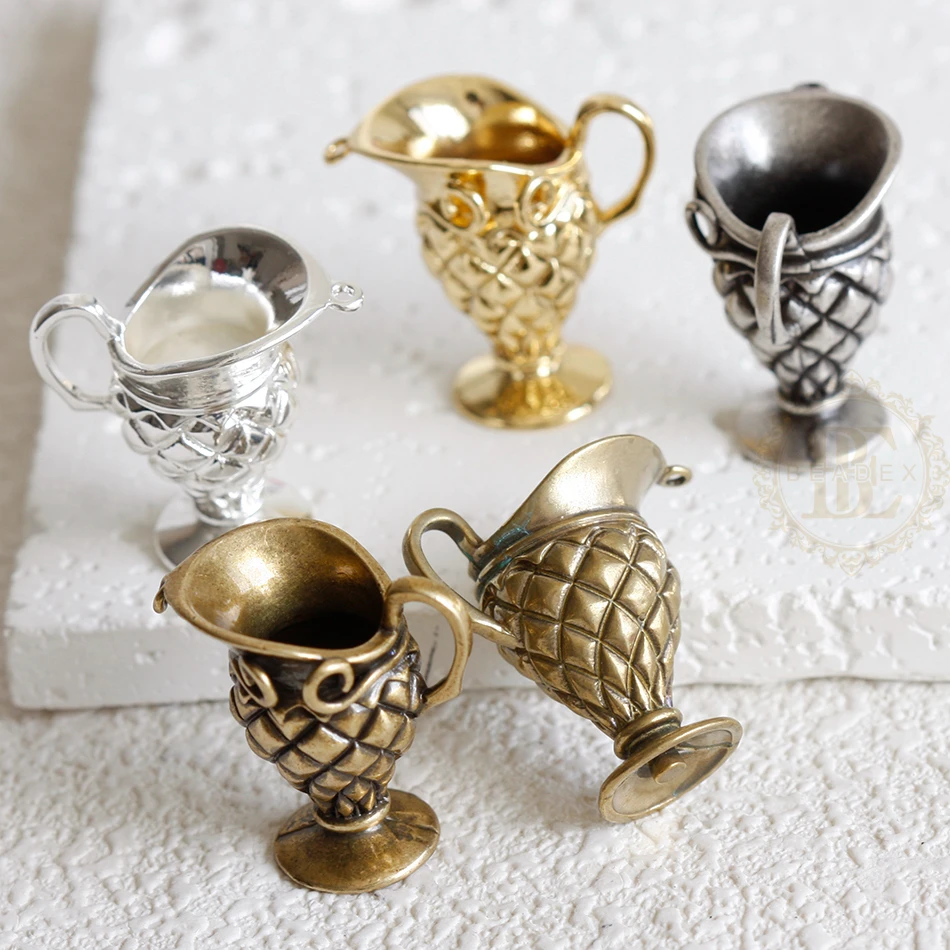 

DIY Supply-One Piece Premium Plated Solid Brass Finding Cup - 24.2x24.8x14.6mm (4909C-6)