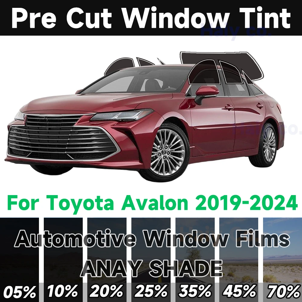 

PreCut Window Tint Car For Toyota Avalon 2019-2024 Sun UV Block Heat Glare 2Ply Window Protector Films Shade Automobile Sticker