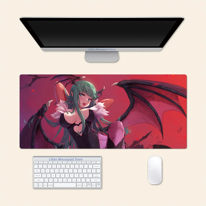 Morrigan Aensland Darkstalkers Anime Large Mouse Pad PlayMat Office Mousepad Game Creative Desk Gaming Mat