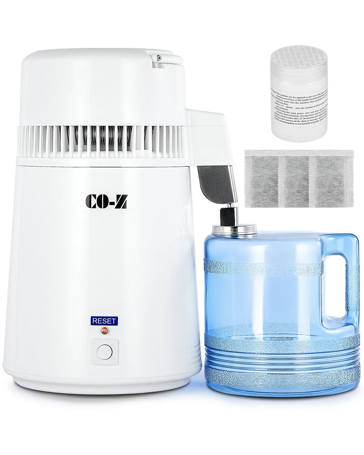 

CO-Z 750W 4L Stainless Steel Water Distiller Pure Water Filter Purifier Medical
