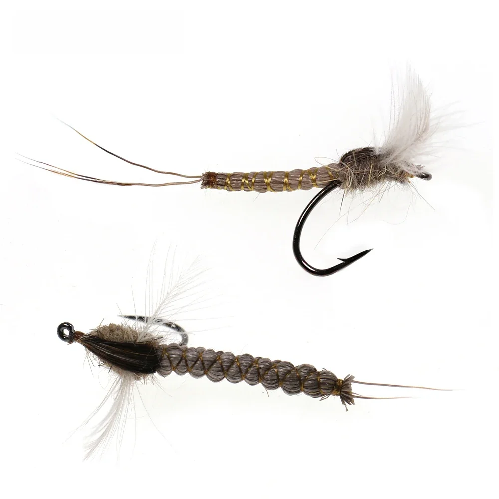 ICERIO-Leurre réaliste en poils de cerf pour la pêche à la mouche, appât pour truite, #10 #12 #14 CDC, 9 pièces