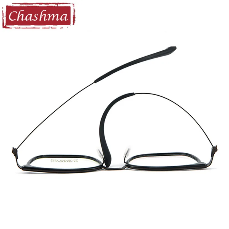 Chashma-نظارات طبية بصرية للرجال والنساء ، إطار من التيتانيوم ، منظر عالي الجودة ، معابد مرنة للغاية ، الموضة