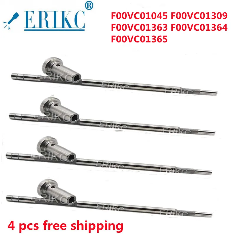 ERIKC 4 PCS F00VC01045 F00VC01309 F00VC01363 F00VC01364 F00VC01365 Excavator Injector Control Valve