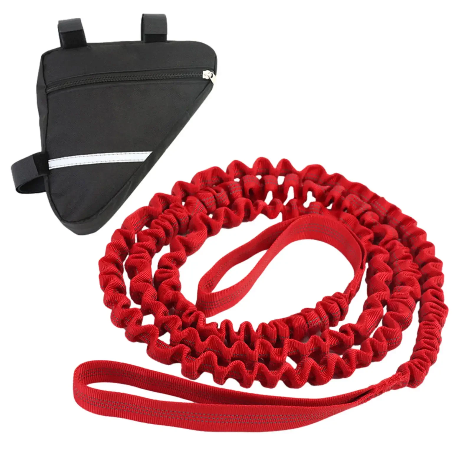 AliExpress Bicycle Tow Rope Bike Nylon Elastic Rope Traction Rope Parent-Child Pull Rope With Bike Triangle Bag