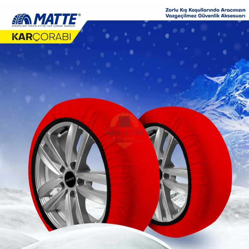 For Winter Easy Grip Car Tire Snow Socks-Active Series (Textile Snow Chain-For Safe Driving on Snowy and Icy Roads)