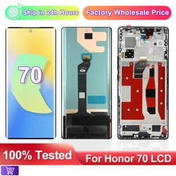 6.67'' For Huawei Honor 70 Display For Honor 70 FNE-AN00 FNE-NX9 LCD Display with Frame Touch Screen Digitizer 100% Tested