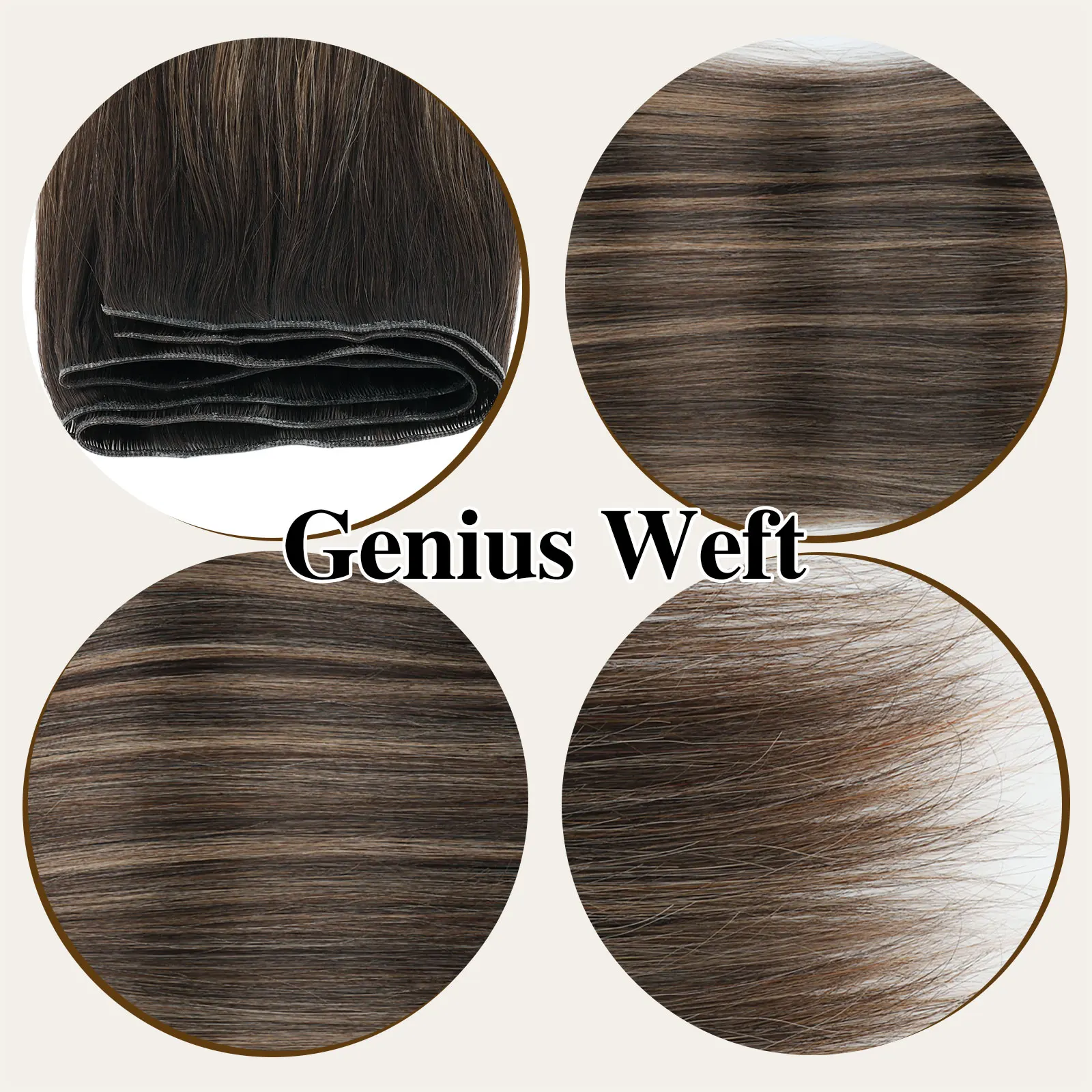 Наращивание человеческих волос Sixstarhair, наращивание волос с утком, 50 г, 16 футов, 100 настоящих человеческих натуральных волос с утком для женщин