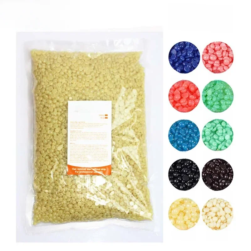 1000g 500g Waxen Wax Bonen Voor Ontharing Full Body Hot Film Harde Ontharingswas Kralen Voor Wax heater Machine Harde Wax Bonen - afbeelding 2