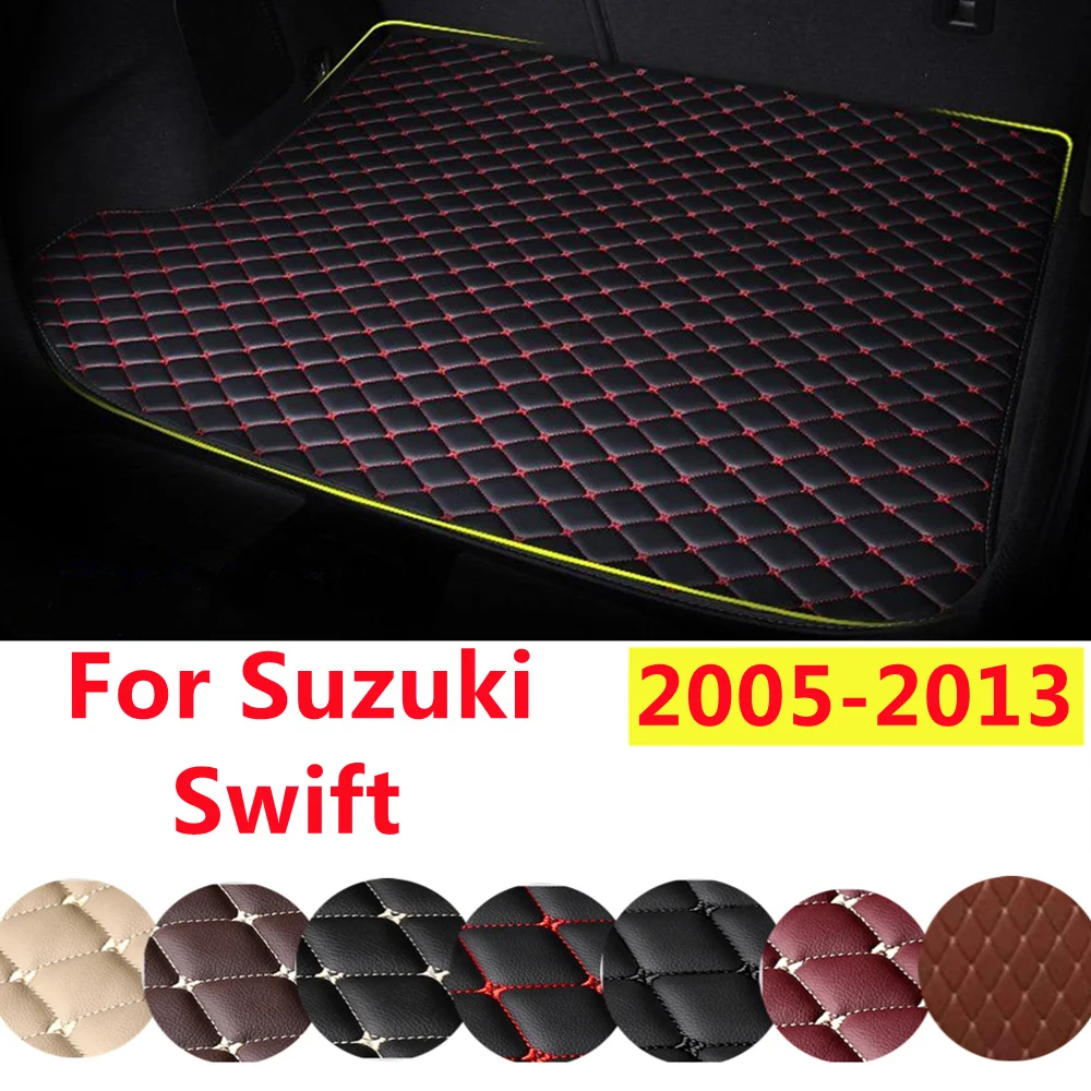 YJ XPE Leather All Weather Custom Fit For Suzuki Swift 2013 12-2005 AUTO Accessories Car Trunk Mat Rear Cargo Liner Cover Carpet