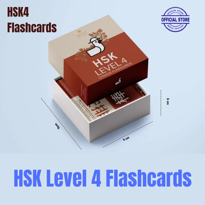 HSK Level 4 Chinese Flashcards Chinese Learning Vocabulary Cards Chinese and English Bilingual HSK Core Vocabulary
