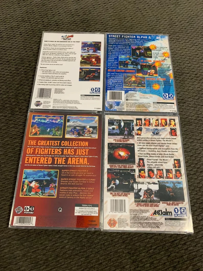 

Игровой диск Saturn Copy Disc: Коллекция Street Fighter с инструкцией, разблокированная игра для консоли SS, оптический привод, ретро-видеоигра с прямым чтением.