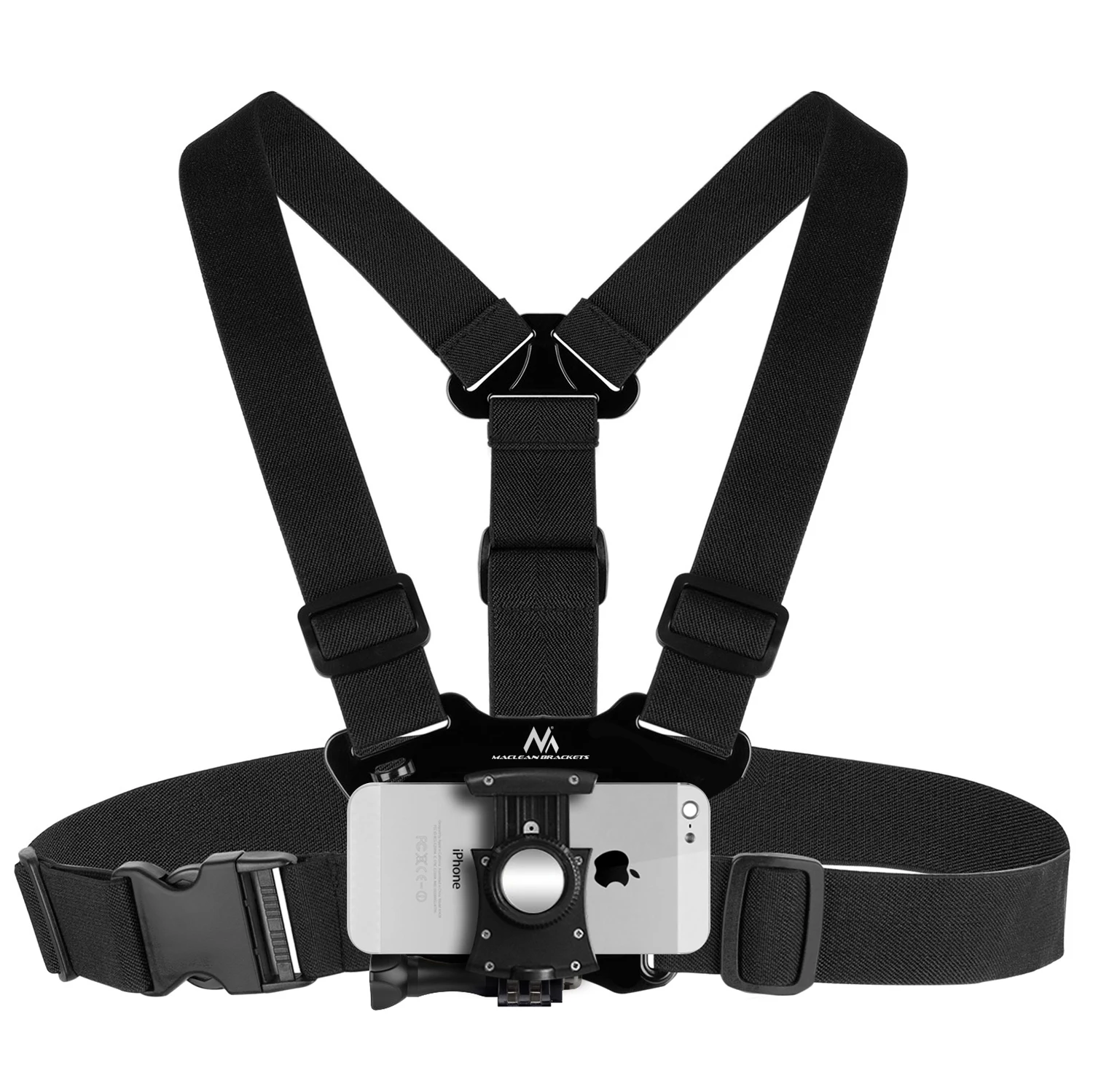 Image of Universelle Sportspangen für Telefon, Kamera, GoPro-Camcorder und andere Maclean MC-773 Schwarz