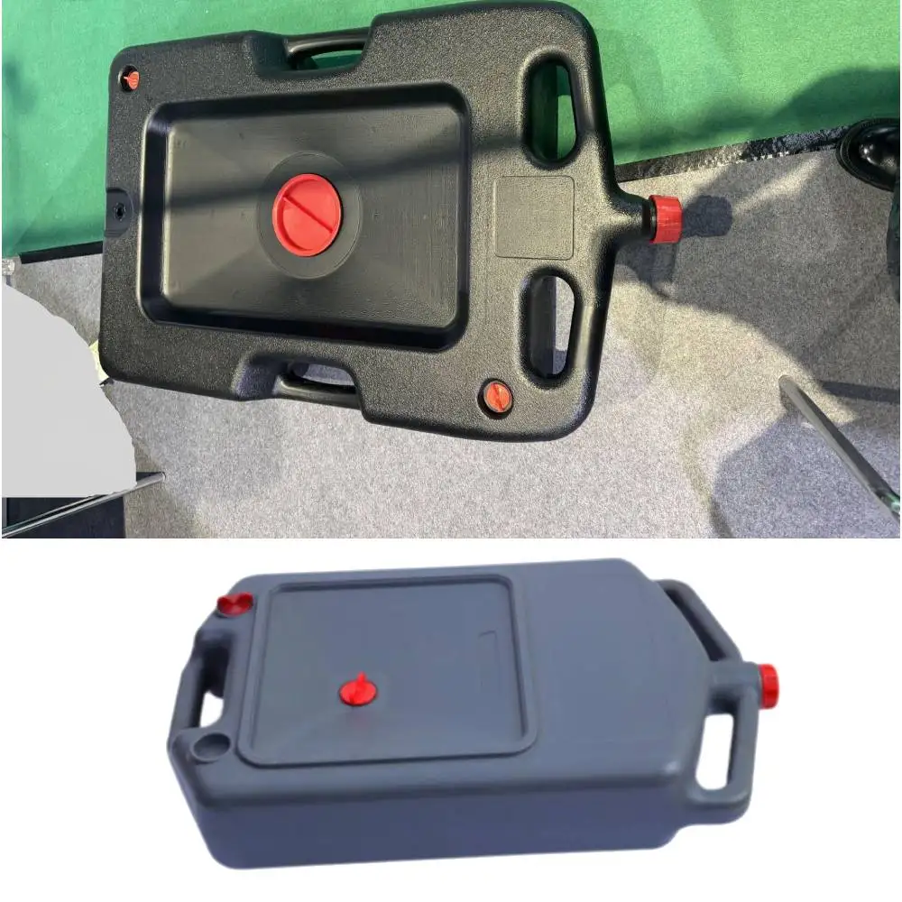 10L Car Oil Fuel Drain Tray Pan Storage Container Motorcycle Bike Oil Drain Can Oil Receiving Basin Leak Proof Garage Workshop