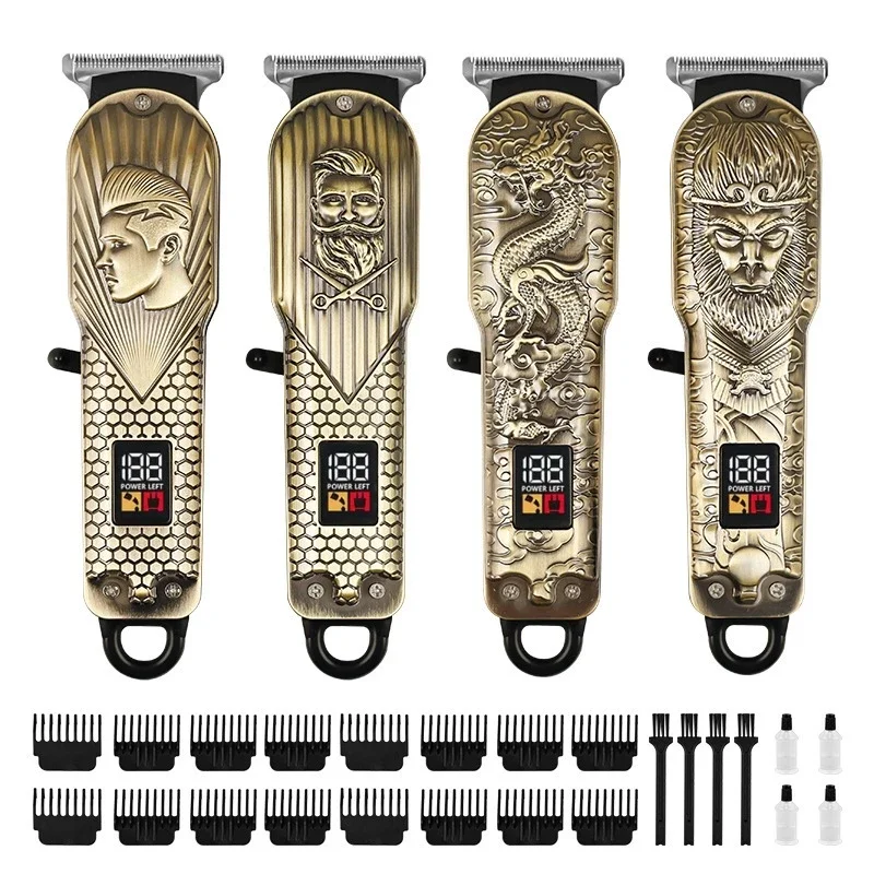 Professional Metal Hair Cutting Machine Smart Lcd Electric Shaver Dedicated Wireless For Men Beauty Salon
