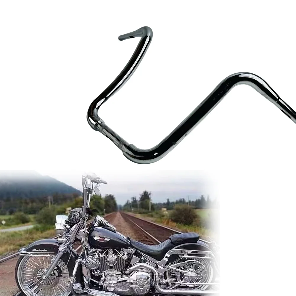 

Motorcycle 1.5inch Custom Handlebar for Harley Heritage Deluxe Fat Boy Street Bob Road King Low Rider