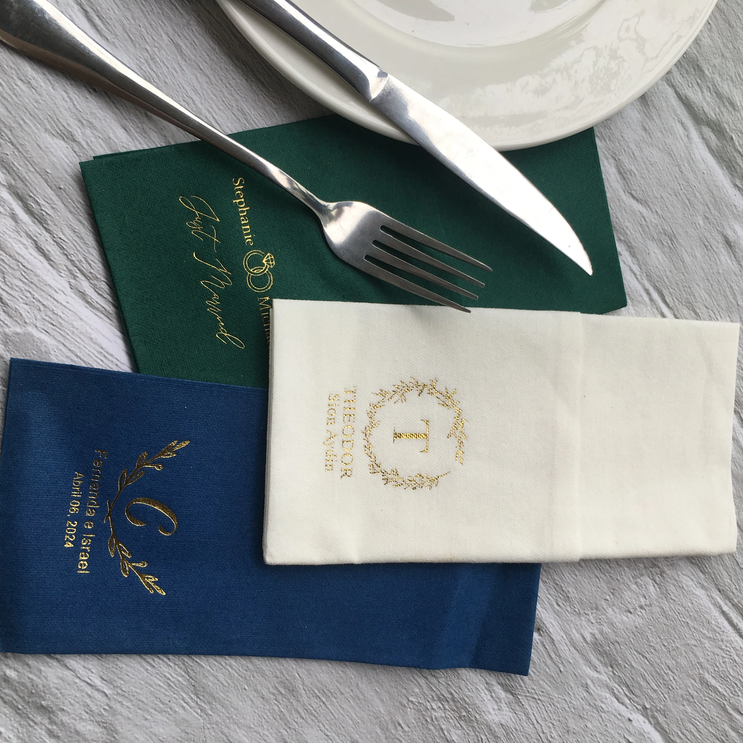 

50pcs Bridal shower napkins | Elegant bridal shower | Greenery Wedding Napkins | Floral napkins for weddings, bridal showers or