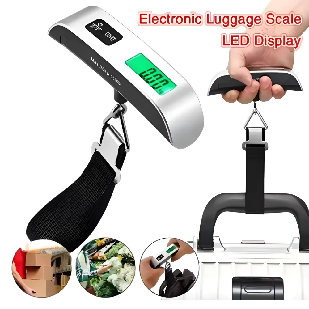 LCD Display Electronic Luggage Scale-Hanging Scale for Weighing Luggage and Travel Bags