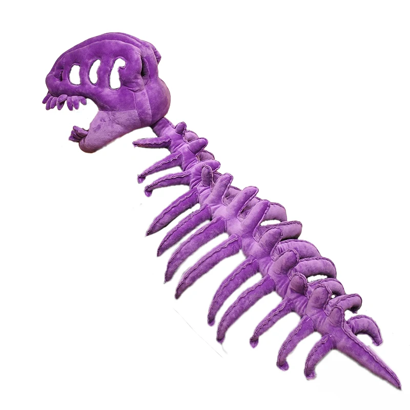 75/115 CM Grote Maat Cool Wearable Dinosaurus Skelet Levensechte Schedel Wervelkolom Knuffels voor Creatieve Cosplay Halloween kostuum Gift - afbeelding 2