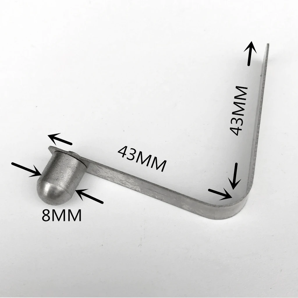 6 Pieces 8mm Stainless Steel Kayak Paddle Spring Clips Outdoor Camping Awning Tent Pole Snap Button Clips Single End