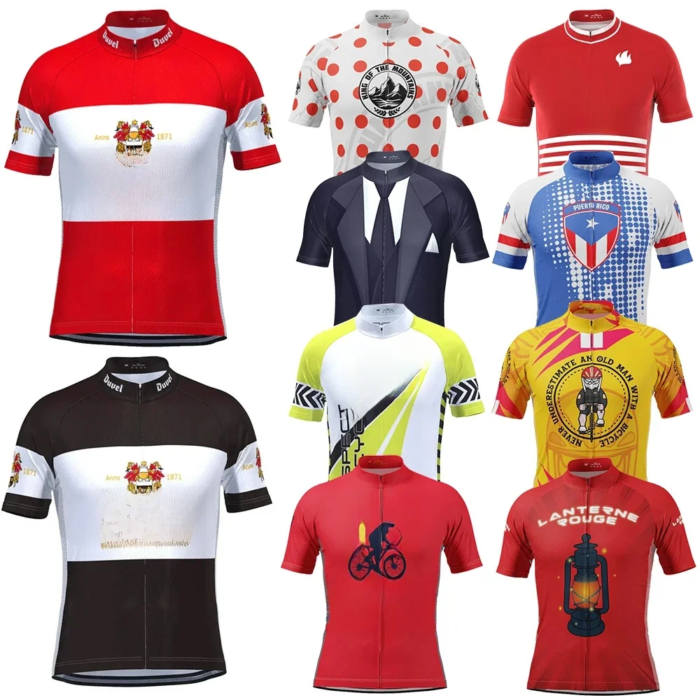 AliExpress Ghisallo Duvel Cycling Jersey Summer Men's Canadian National Team Cycling Clothing Road Race Bike Shirt Bicycle MTB Clothes Maillot