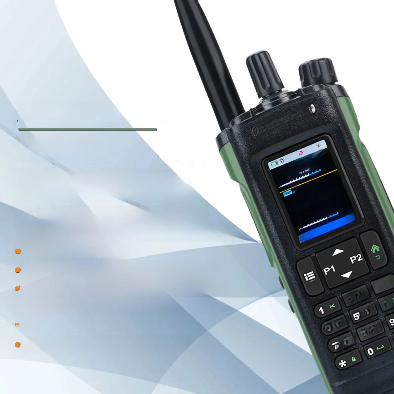 Walkie Talkie Baofeng UV-32 Air Band 10W GPS Amateur FM Radio dwukierunkowe z ekranem HD 2.0" i akumulatorem USB-C 2200mah — zdjęcie 2