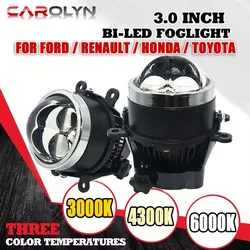 carolyn Universal 3-inch dual laser lens fog lamp dual LED fog lamp Hb3 9005H8 H9 LED projector dual lens H11 LED headlight bulb