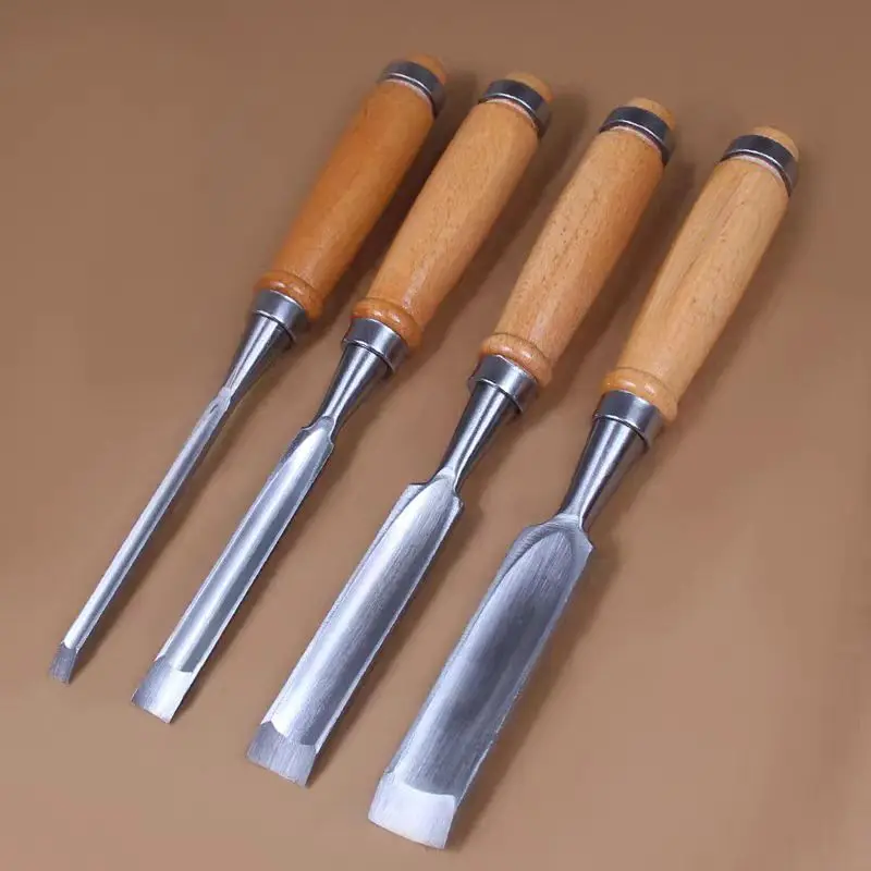 4PCS/set 240mm Gouge Set Wood Carving Chisel Tool Hand DIY Carving Woodworking Tools