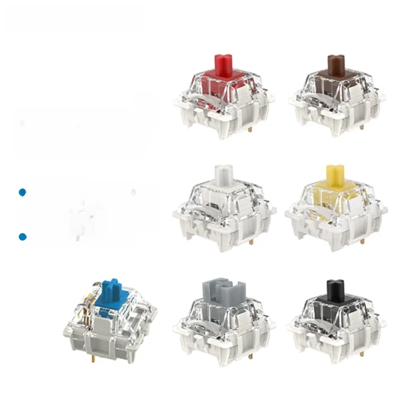 GATERON G Pro V3 3.0 Pro Switch 3pin do klawiatury mechanicznej Pre Lubed RGB Linear Tactile White Yellow Red Silver Brown MX Axis — zdjęcie produktu 7