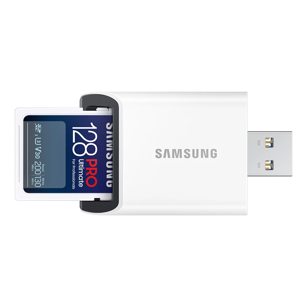 Samsung Electronics Samsung Official Partner SD Card Memory Card PRO Ultimate Reader Package 128GB