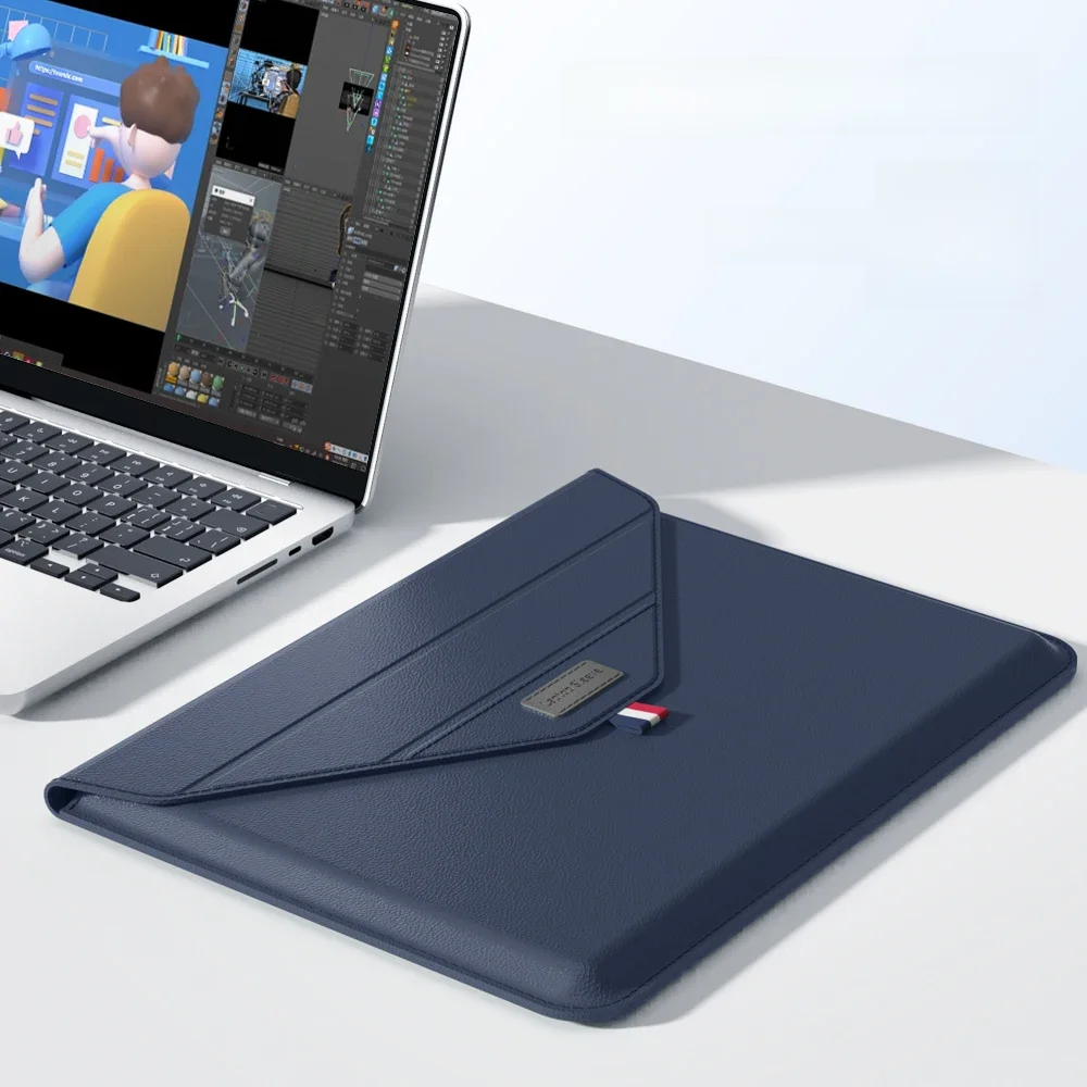 Etui na laptopa do MacBook Air 15 M5 2026 A3448 15,3 cala, podkładka pod mysz, futerał na Pro 14 M3 M1, torba typu envelope do MacBok Neo13 A18 — zdjęcie produktu 7