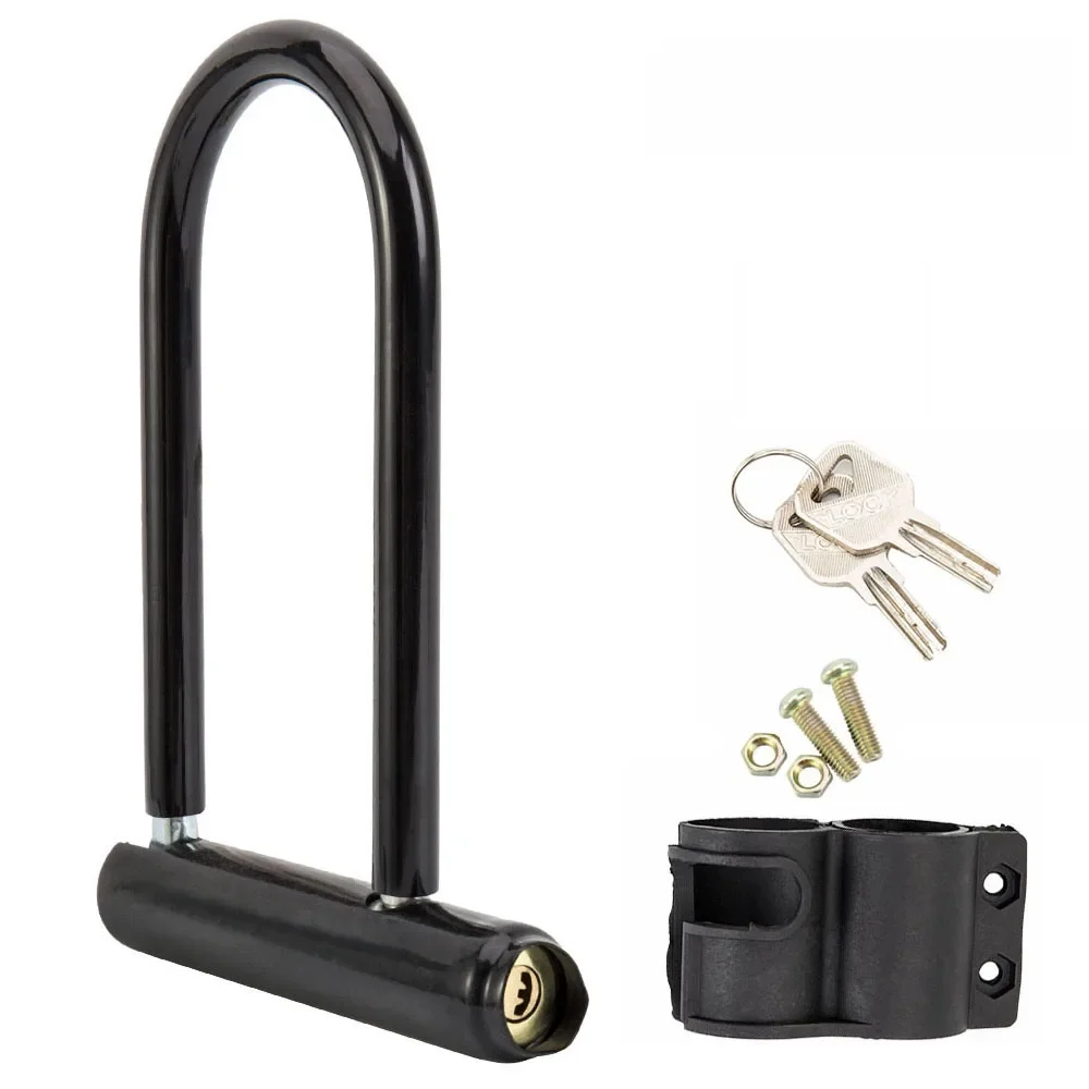 AliExpress Bicycle U Lock Portables MTB Road Bike Wheel Lock With Key Anti-theft Safety Motorcycle Scooter