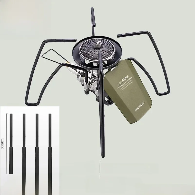 GOPEAK Spider poêle noir araignée pliant carte poêle Camping vaisselle Camping ustensiles de cuisine Camping Barbecue cuisinière cuisinière à gaz
