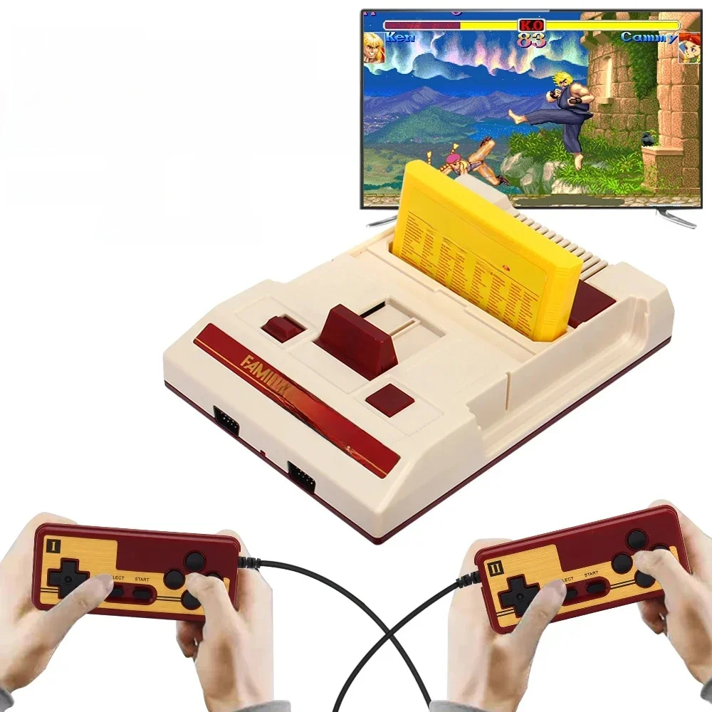 Console de jeu vidéo 8 bits, 500 jeux classiques intégrés, pour ordinateur familial, TV, Support de cartouche de jeu pour jeux rétro FC