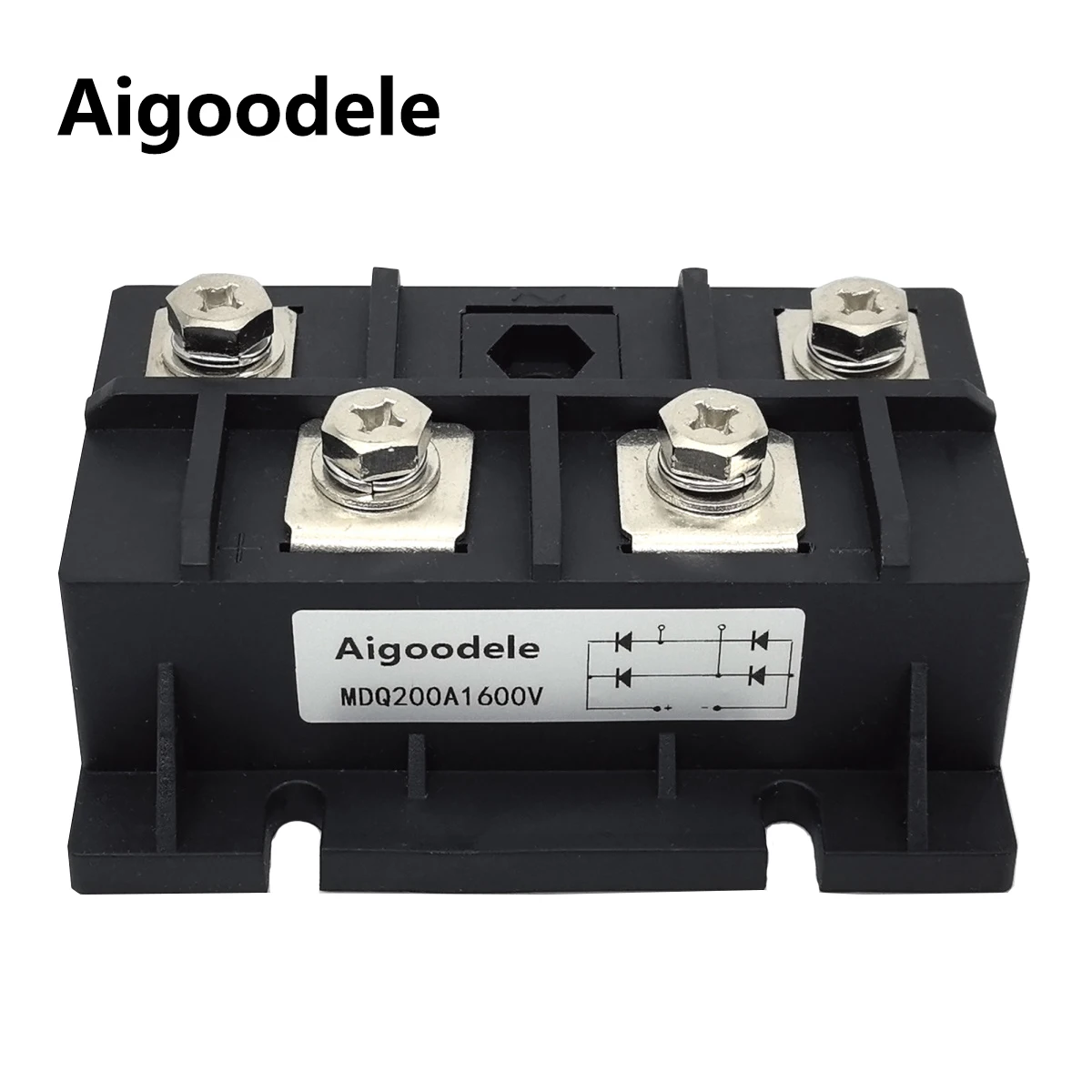 Series Single Phase Bridge Modules MDQ200A 200A Amp 1600V 1-Phase Diode Rectifier Radiator