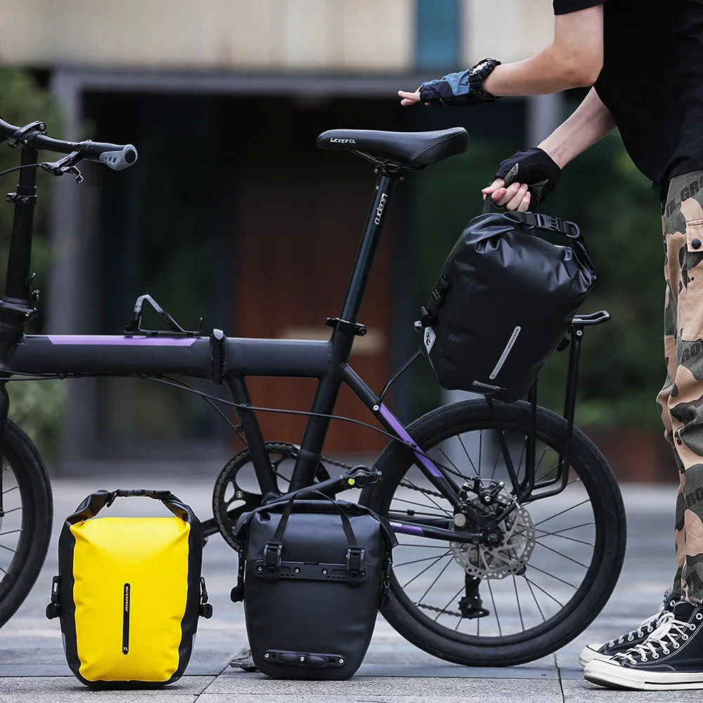 AliExpress Rhinowalk 7L Bike Pannier Bag Waterproof Bicycle Rear Seat Bag Front Rack Bag Double Side Panniers Rear Rack Outside 2022 New