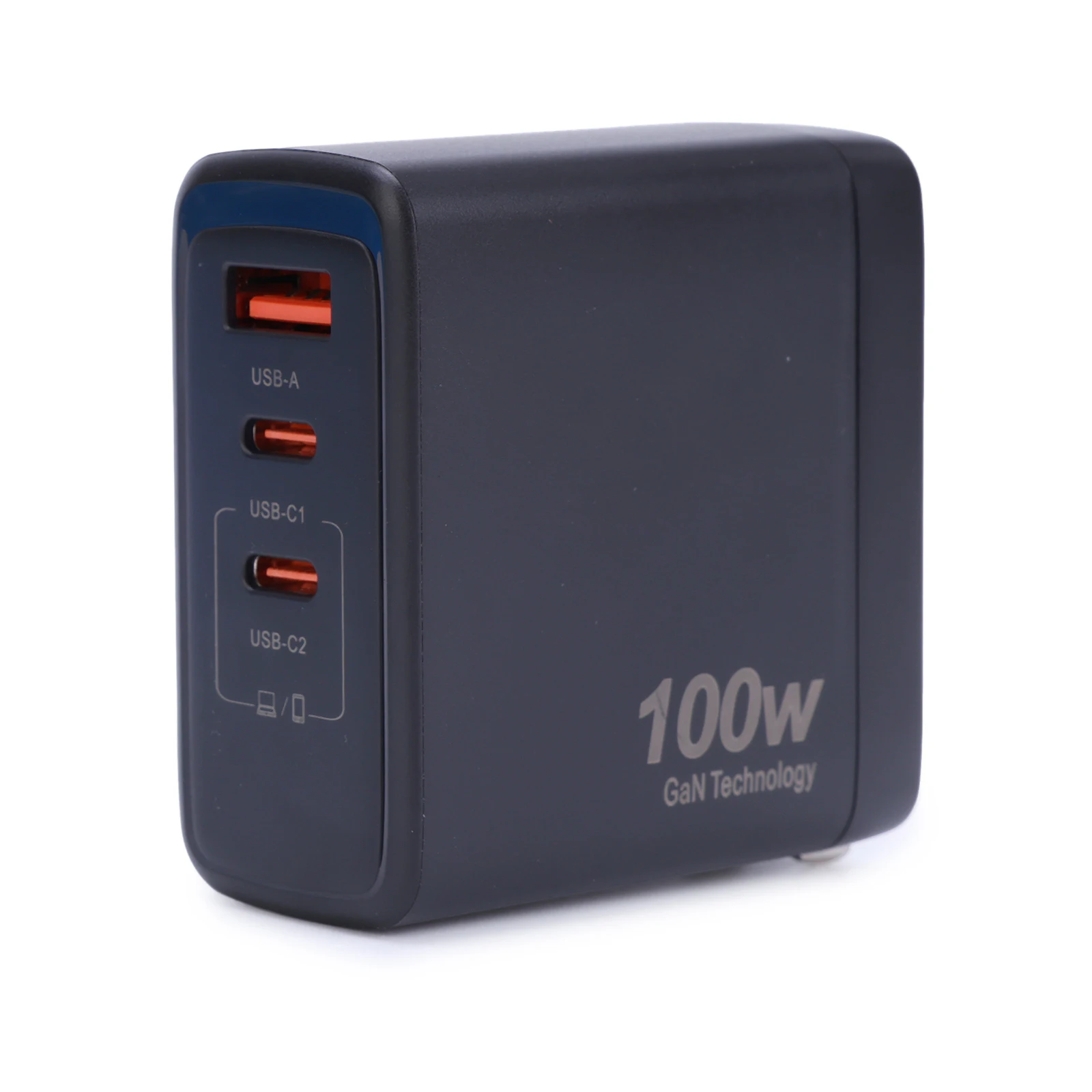 100 واط USB الجدار شاحن 3 في 1 GaN سريع PD 100 واط التوصيل محطة شحن متعددة ميناء للهاتف 16 برو/16/15 S24/S23 محول الطاقة