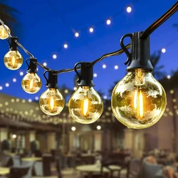 16M G40 Street Garland String Lights Led Outdoor Light Waterproof LED Bulbs Retro Garland Fairy Festoon For New Year Decoration