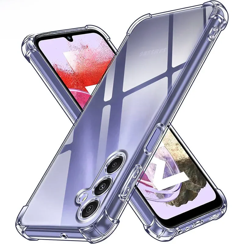 Coque souple en Silicone transparent antichoc pour Samsung Galaxy S24 S23 S21 FE S22 Plus Ultra 5G, coque arrière Ultra fine pour S 23 22