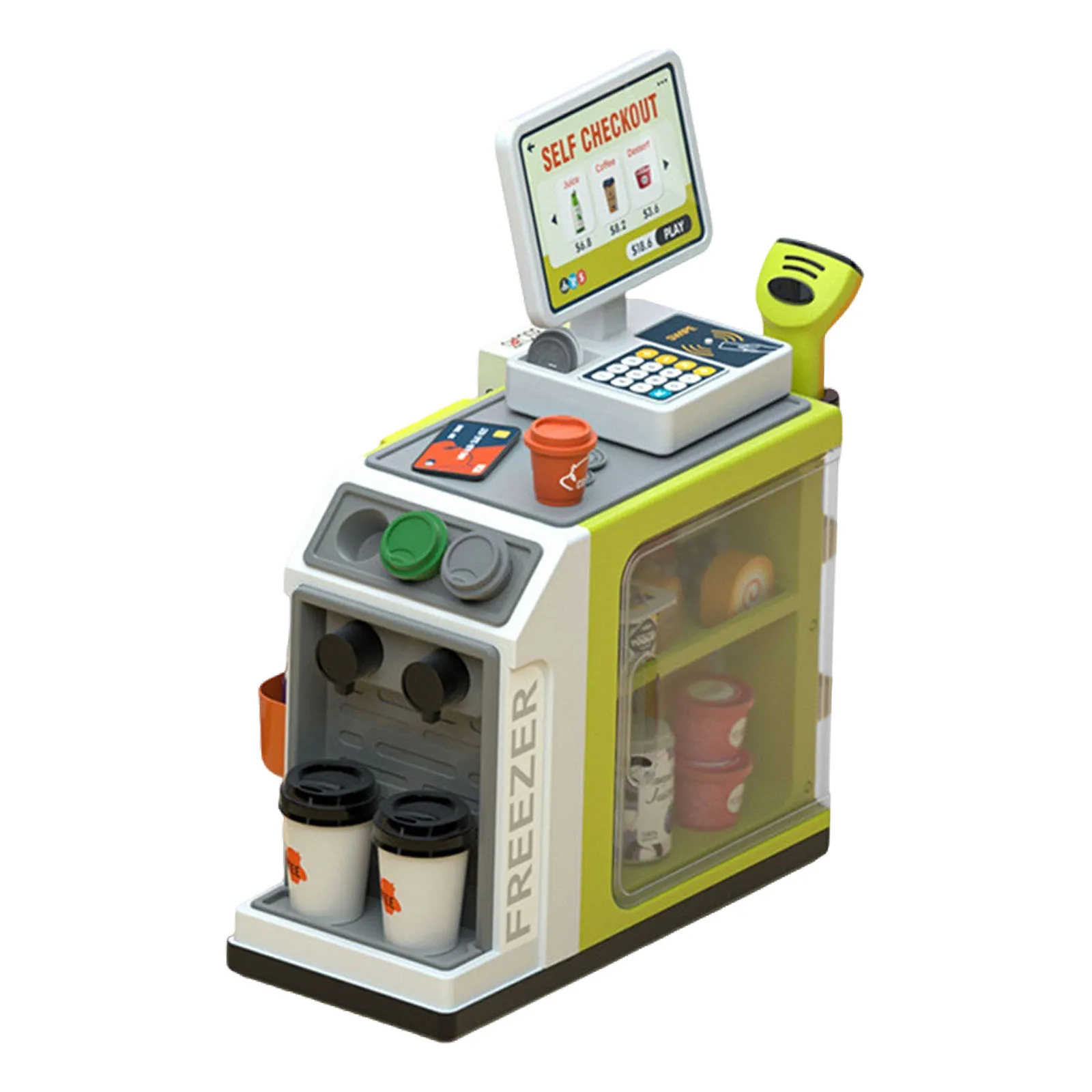 Pretend Register ชุดของเล่นความคิดสร้างสรรค์ Fine Motor Skill นับเงินของเล่น Pretend Play สําหรับอายุ 3-7 เด็กหญิงเด็กชายวันหยุดของขวัญ