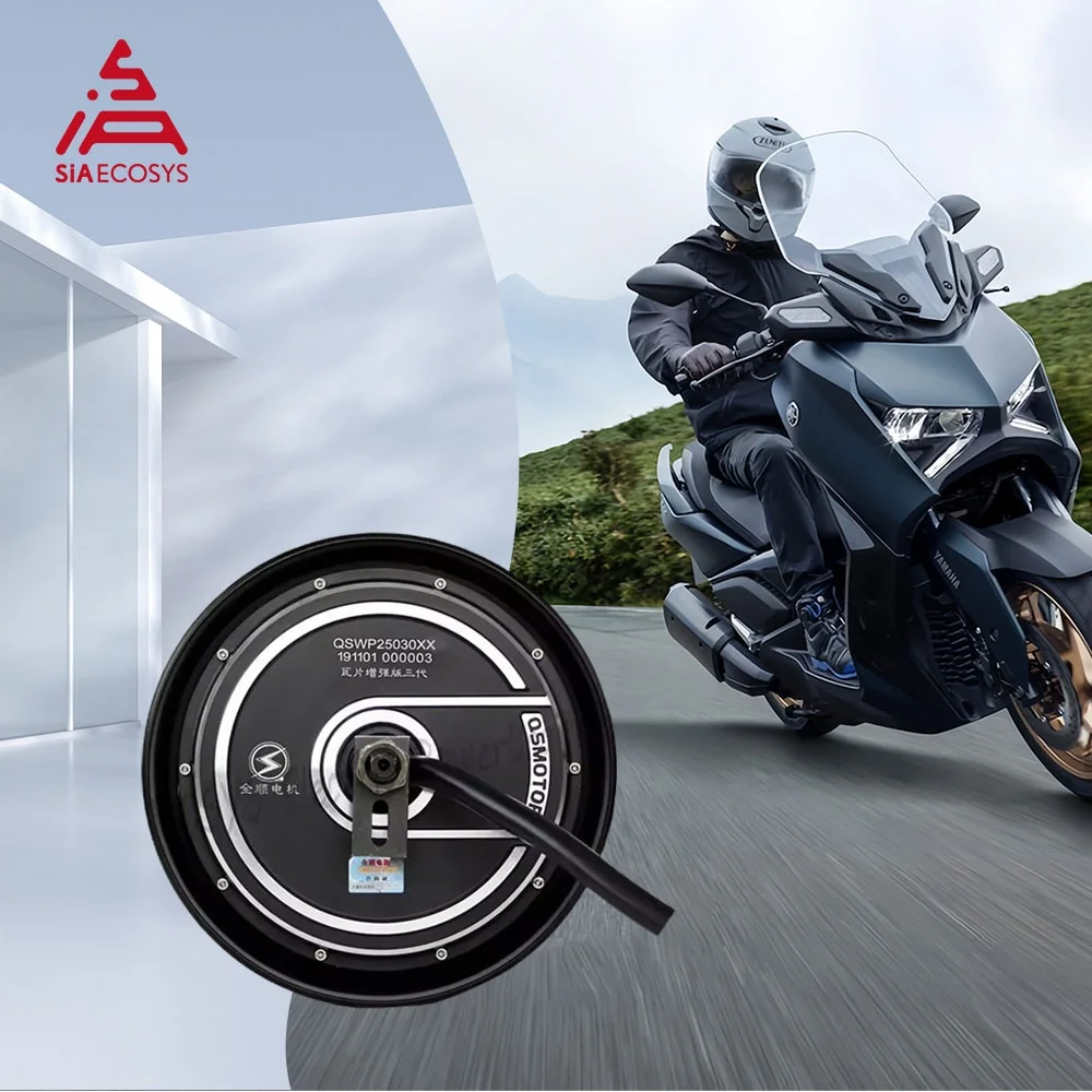 

QSMOTOR 10" 7000W V4.2 Racing Hub Motor 72V 106km/h Sustained Speed, IP67 Waterproof & CE Certified for Electric Motorcycle