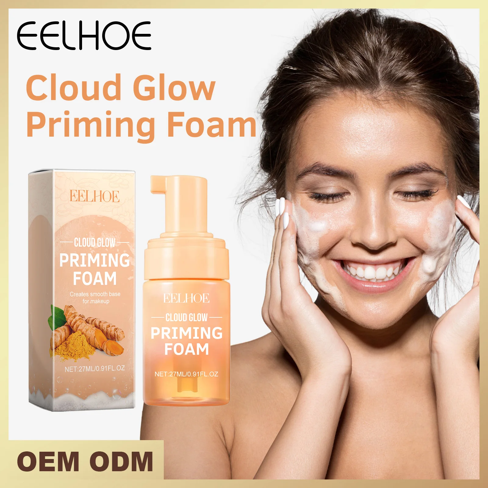 

EELHOE Pre Makeup Mousse Toner Moisturizing Facial Toner Firming Softening Skin Care Foam Mousse Deep Hydration Long-lasting