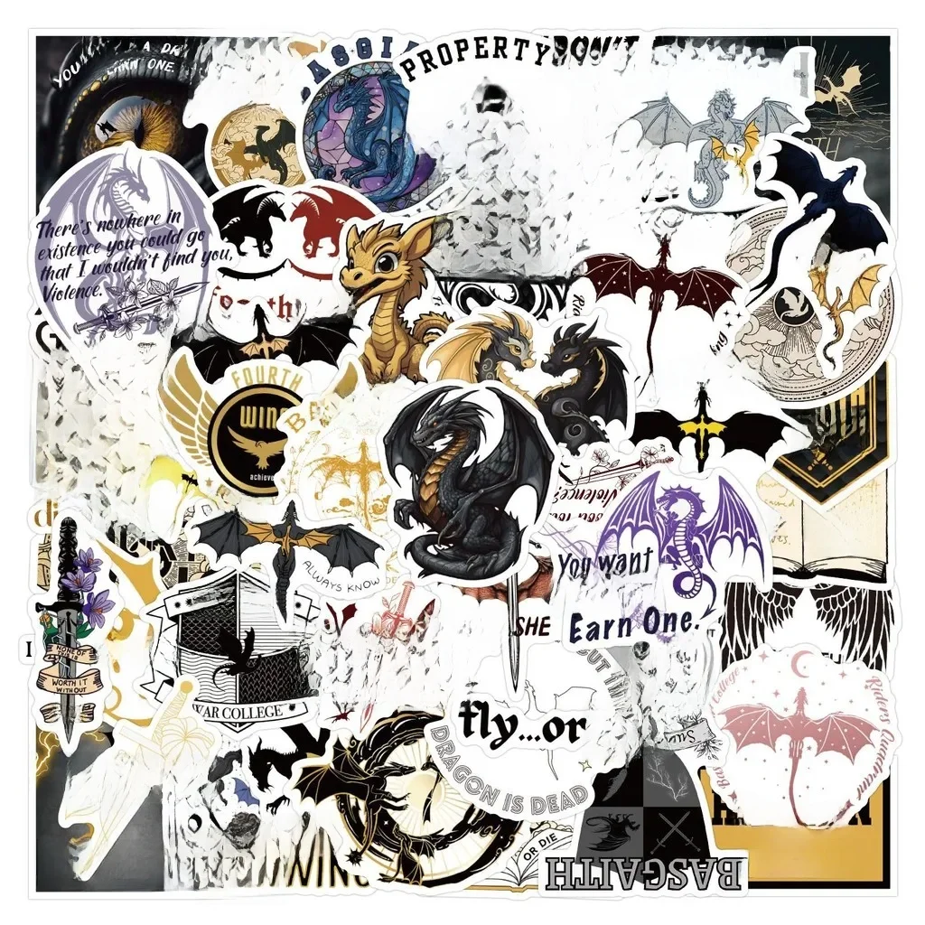 AliExpress NONE 60/120PCS Fourth Wing Graffiti Stickers Graffiti Stickers for Bicycle Hand Account Pencil Case Decals